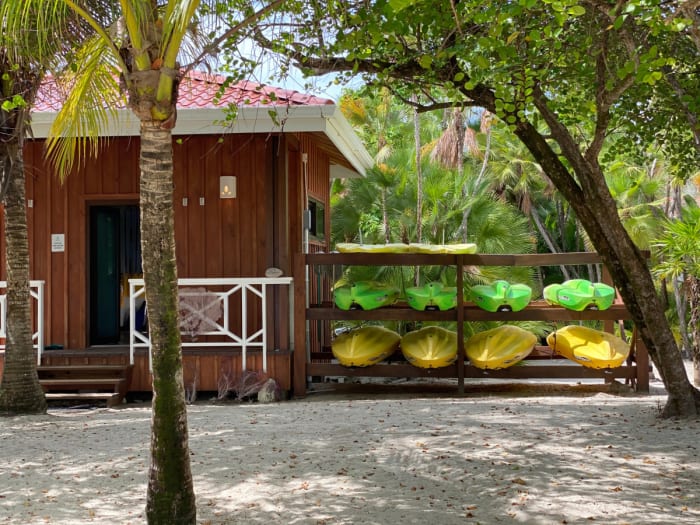 Complimentary kayaks by Naïa Resort & Spa.